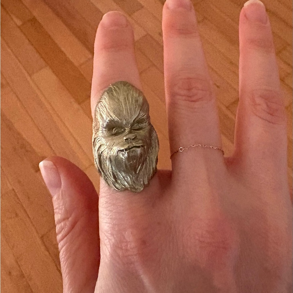 Silver Chewbacca Ring - image 1
